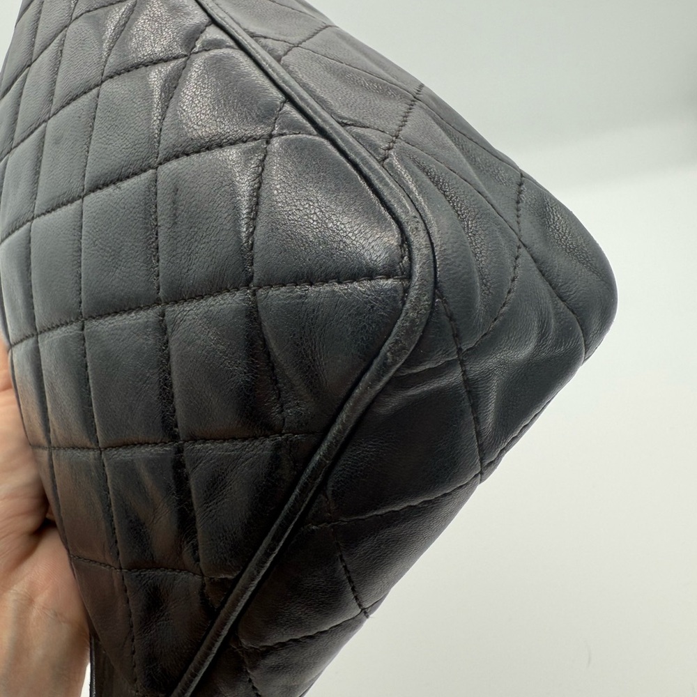 Vintage Chanel Black Quilted Shoulder Bag - Picture 9 of 13